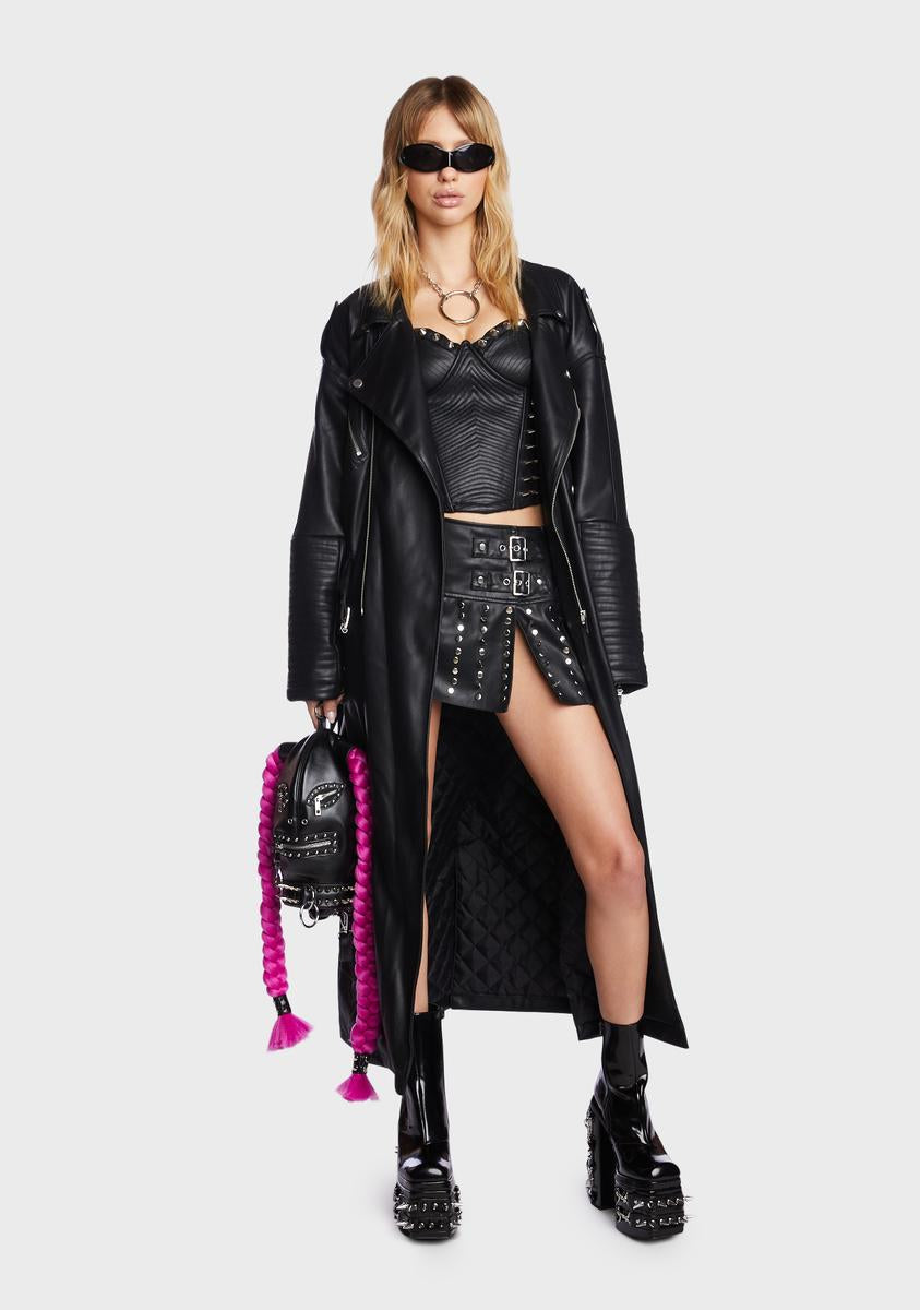 Tough As Titans Studded Skirt
