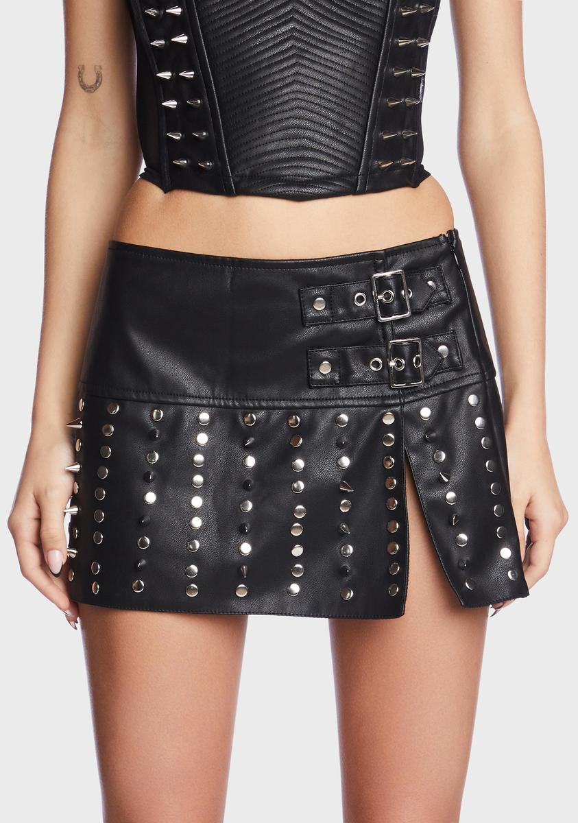 Tough As Titans Studded Skirt