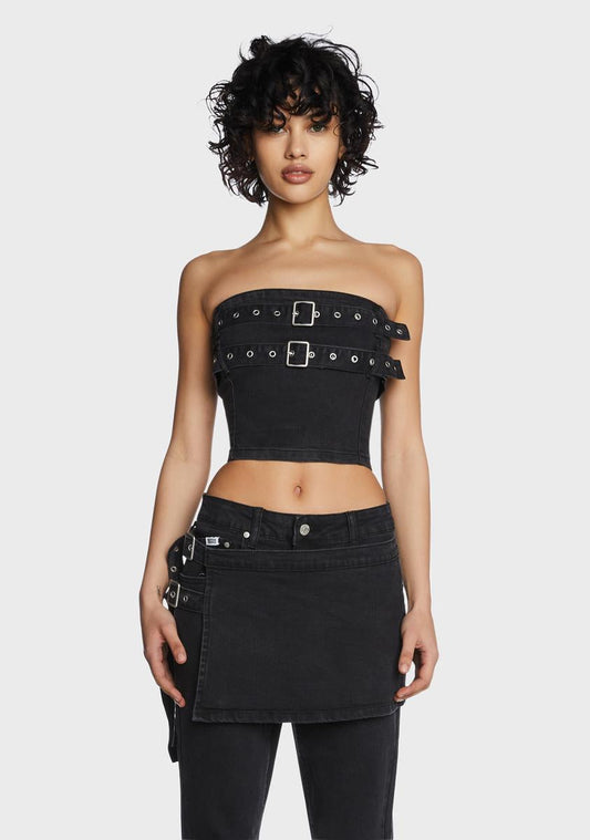 Denim Darkness Corset