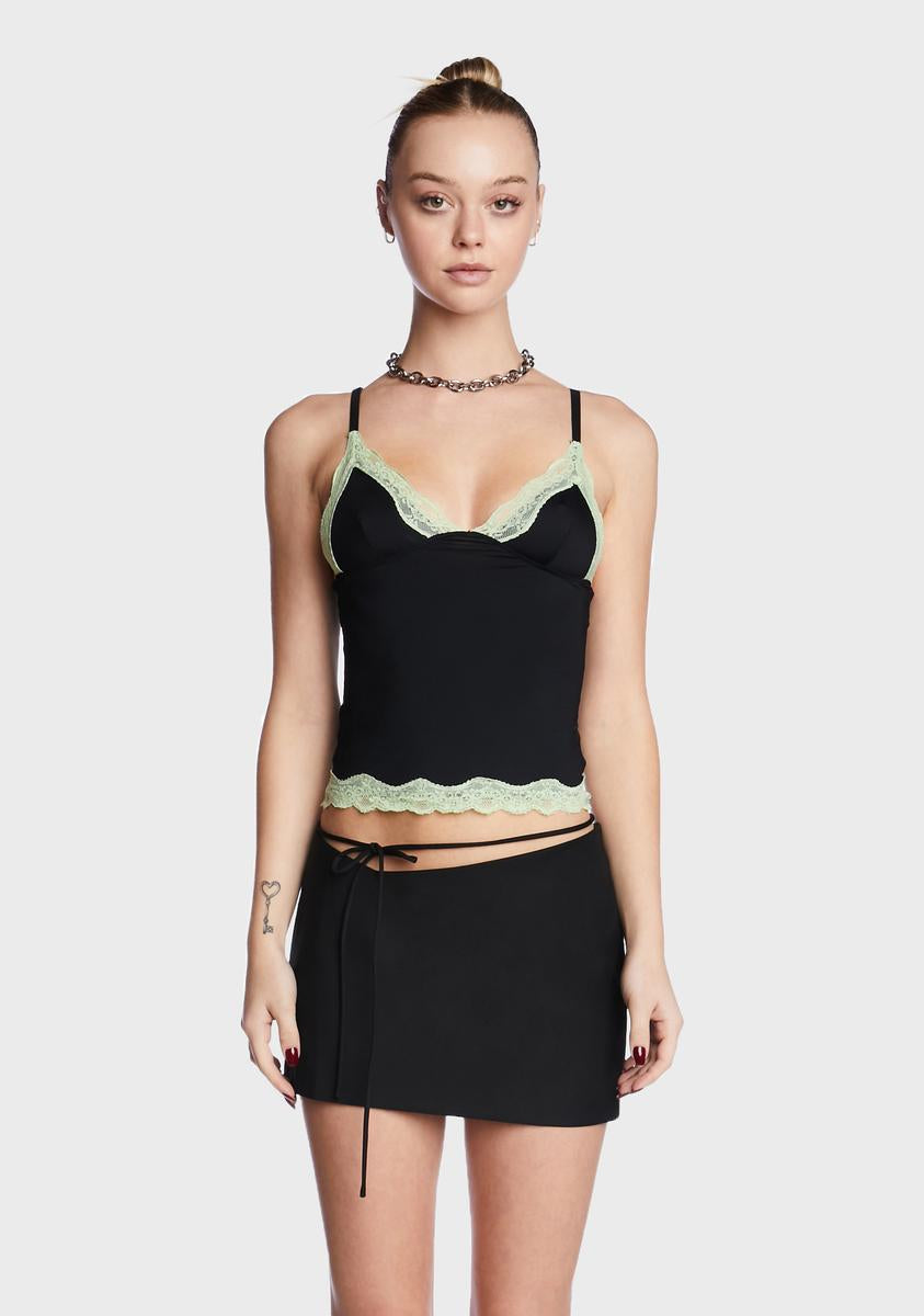 Licorice Dos Fitted Cami Top
