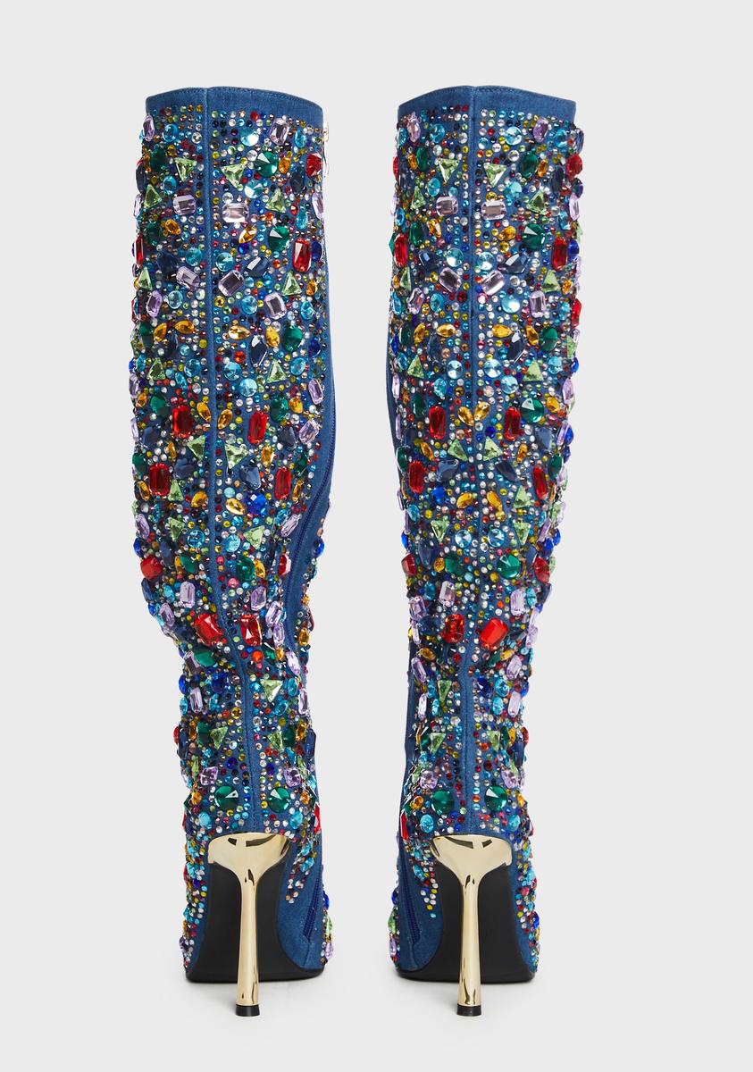 Ember Jeweled Heel Boots