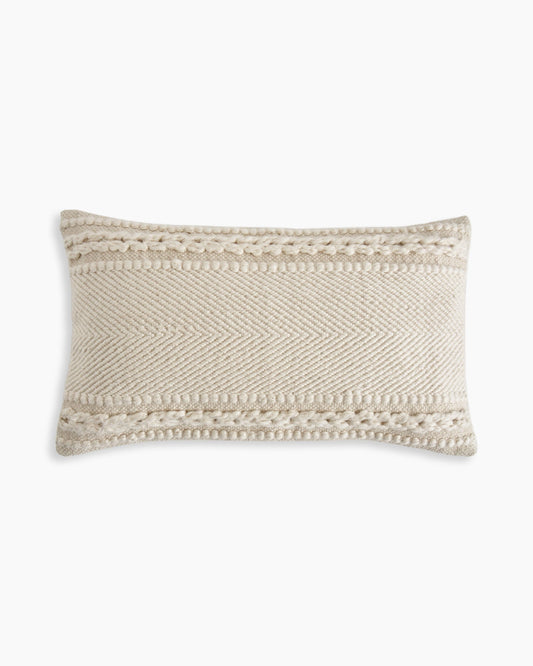 Braided Stripe Lumbar Pillow Cover