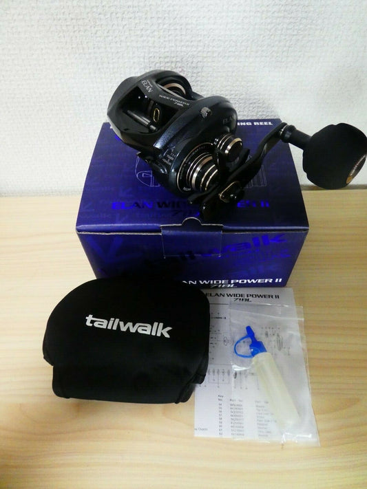 Tailwalk Baitcasting Reel JIGGING ELAN WIDEPOWER II 71BL 7.1:1 Fishing IN BOX