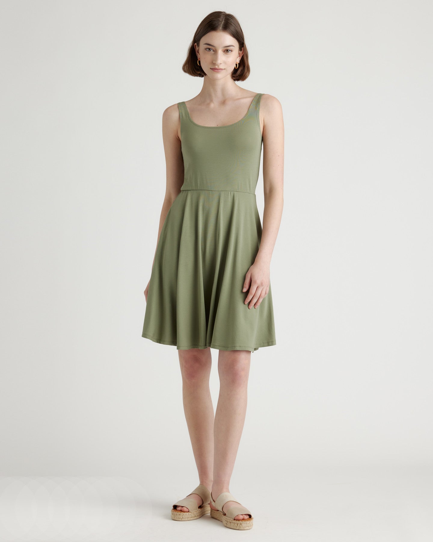 Tencel Jersey Fit & Flare Mini Dress