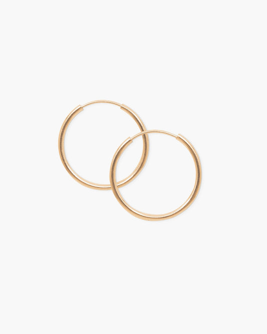 14K Gold Everyday Hoops
