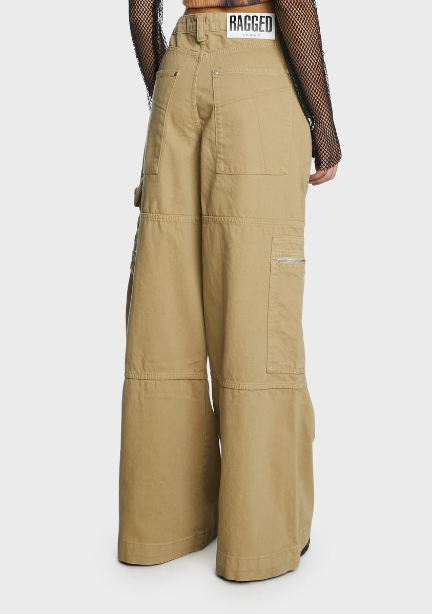 Stone Zip Sweeper Jeans