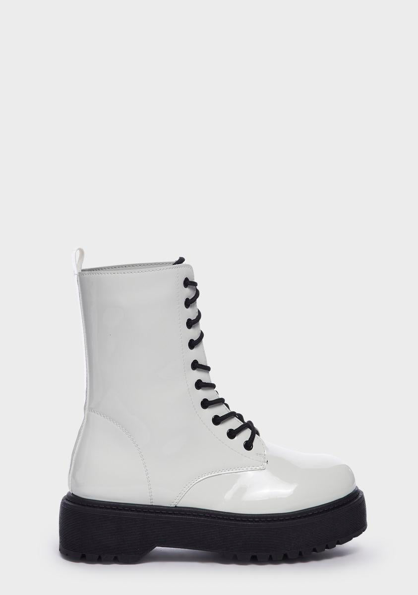 Holy Chasing Shadows Combat Boots