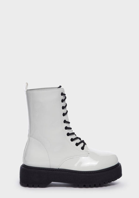 Holy Chasing Shadows Combat Boots
