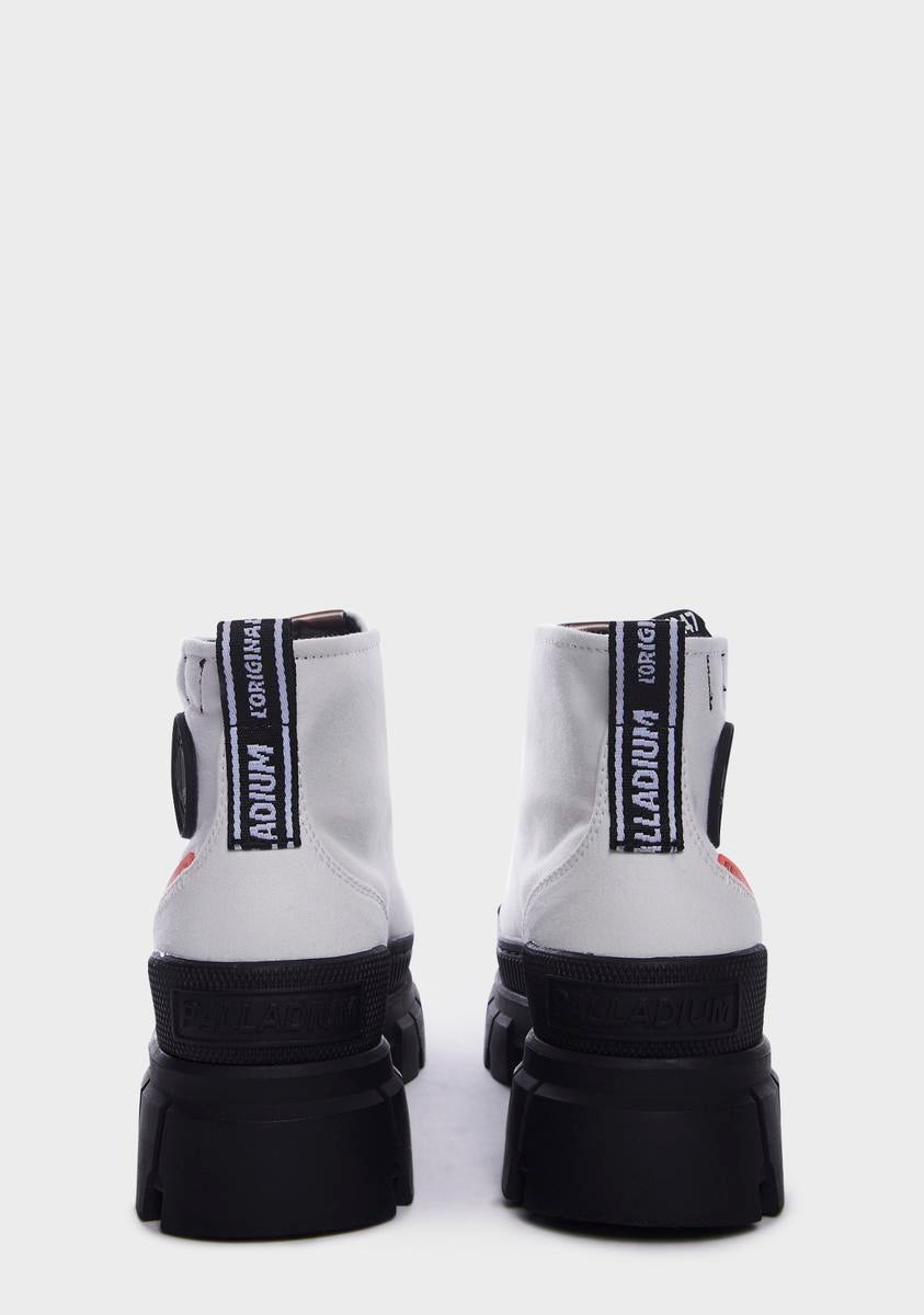 Star White Revolt Hi Tx Platform Sneakers