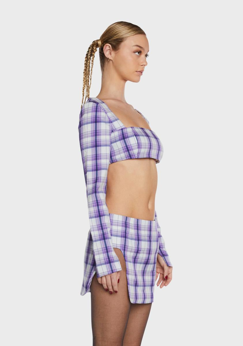 Wilson Plaid Crop Top