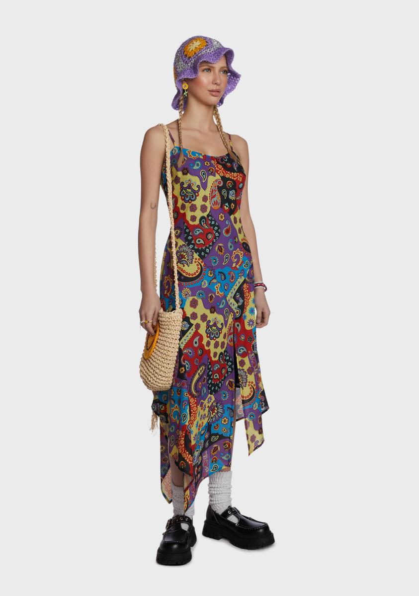 Walk Me There Patchwork Midi Dress