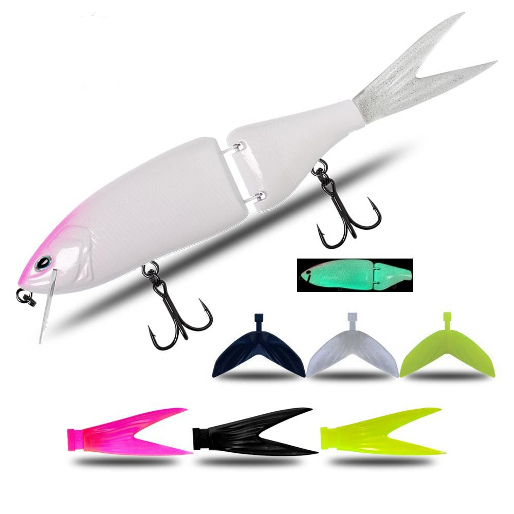 Luya Floating Multi-section Swimming Bait Raw Bait Hard Bait Bass Dog Bait - Blue Force Sports
