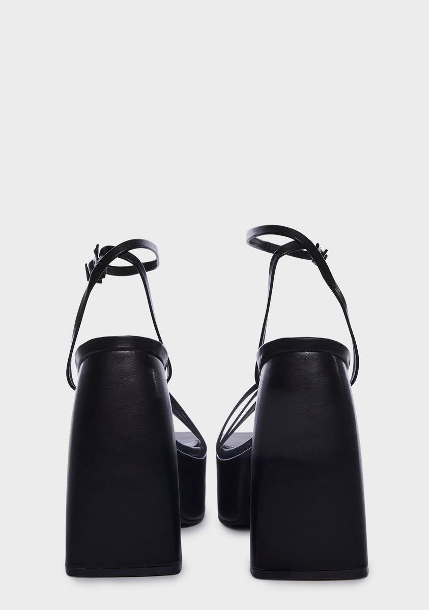 On The Dance Floor Platform Heels