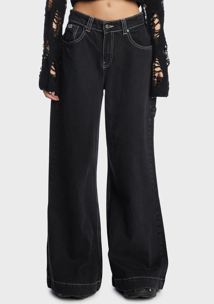 Charcoal Sweeper Jeans