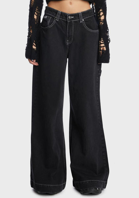 Charcoal Sweeper Jeans