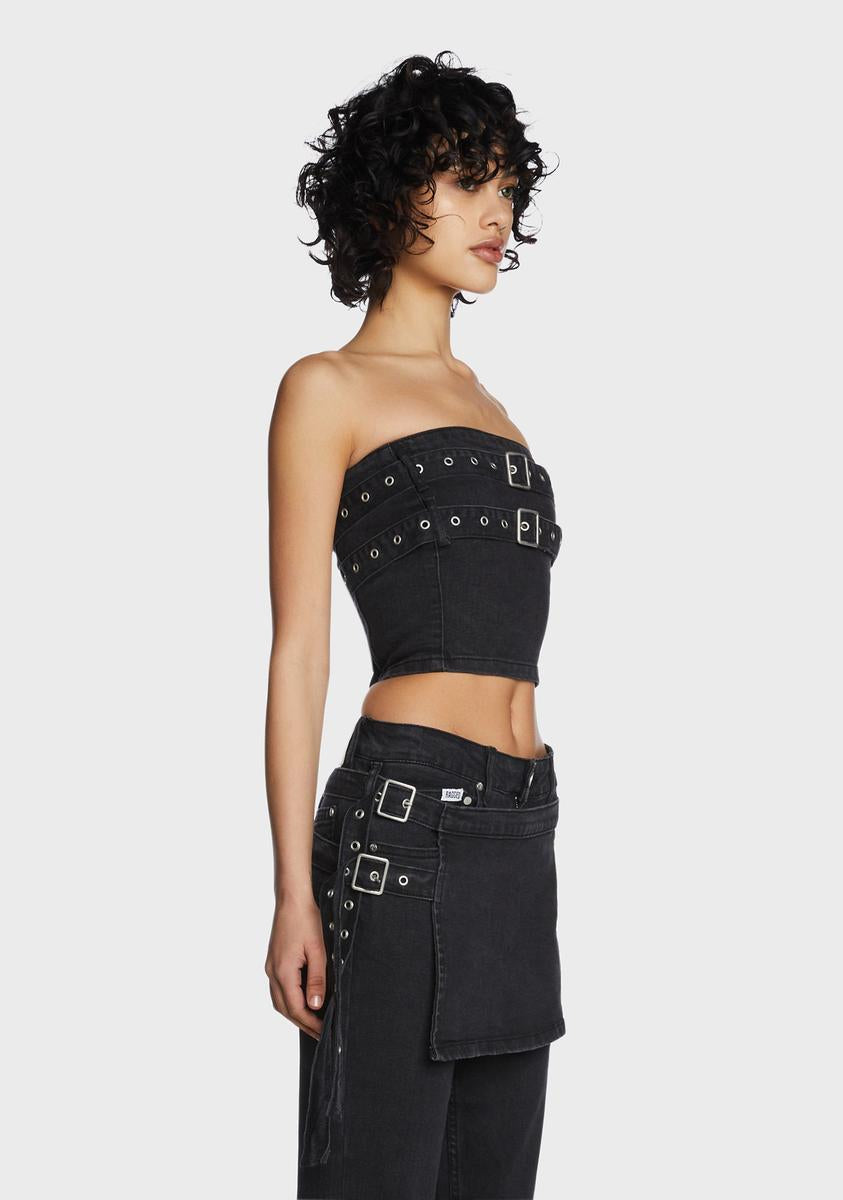 Denim Darkness Corset