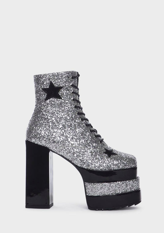 Keep Shining Glitter Boots