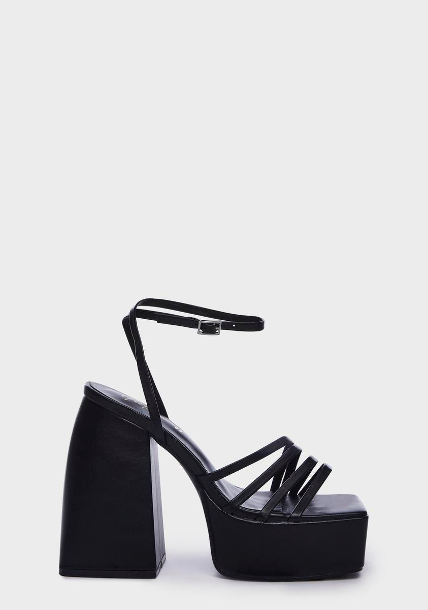 On The Dance Floor Platform Heels