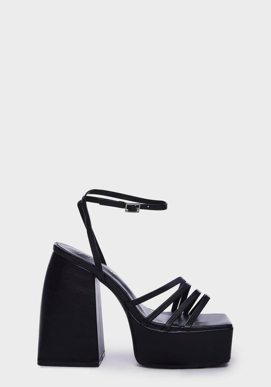 On The Dance Floor Platform Heels