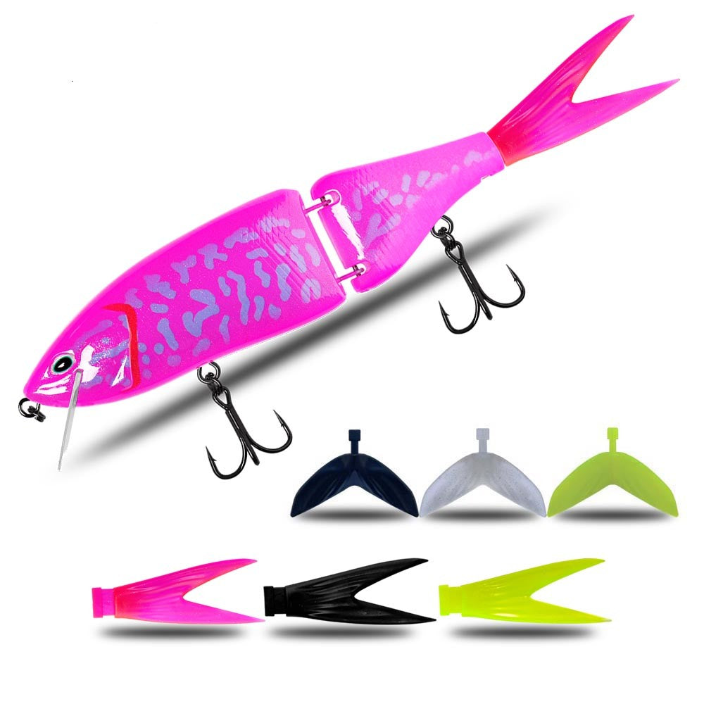 Luya Floating Multi-section Swimming Bait Raw Bait Hard Bait Bass Dog Bait - Blue Force Sports