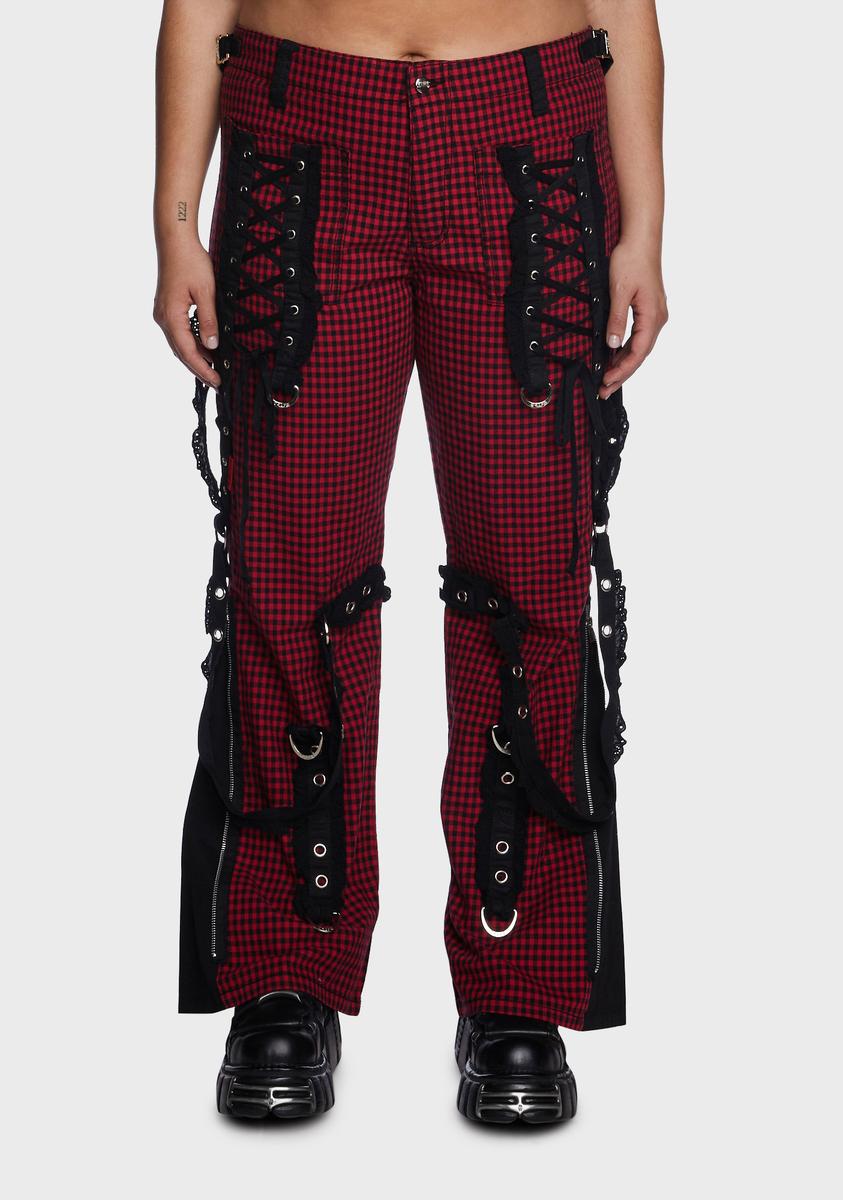 Plus Red Black Bo Peep Dark Street Pants