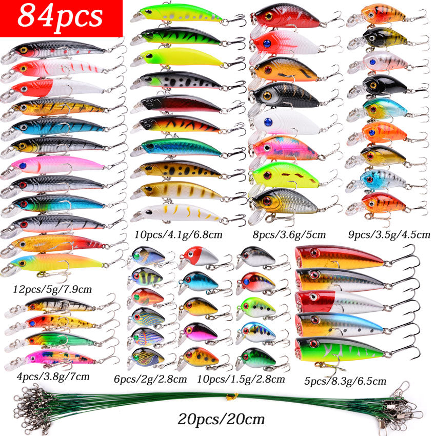 Fishing Lure Set Fishing Hard Bait Mini Minnow Floating Swin - Blue Force Sports