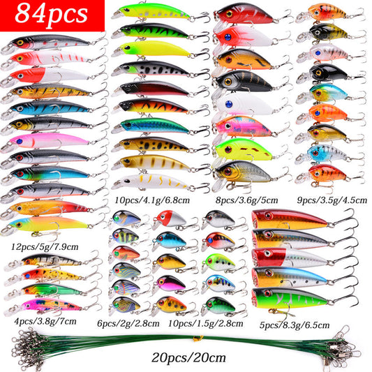 Fishing Lure Set Fishing Hard Bait Mini Minnow Floating Swin - Blue Force Sports