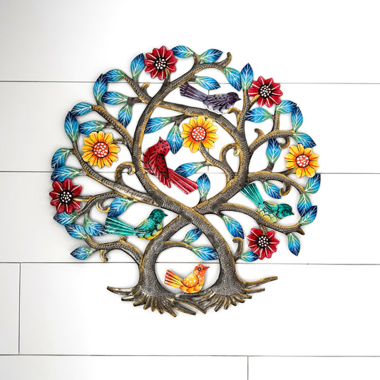 Intertwined Trees Oil Drum Art