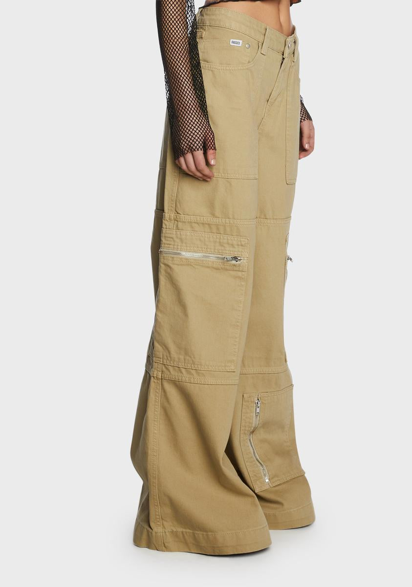 Stone Zip Sweeper Jeans