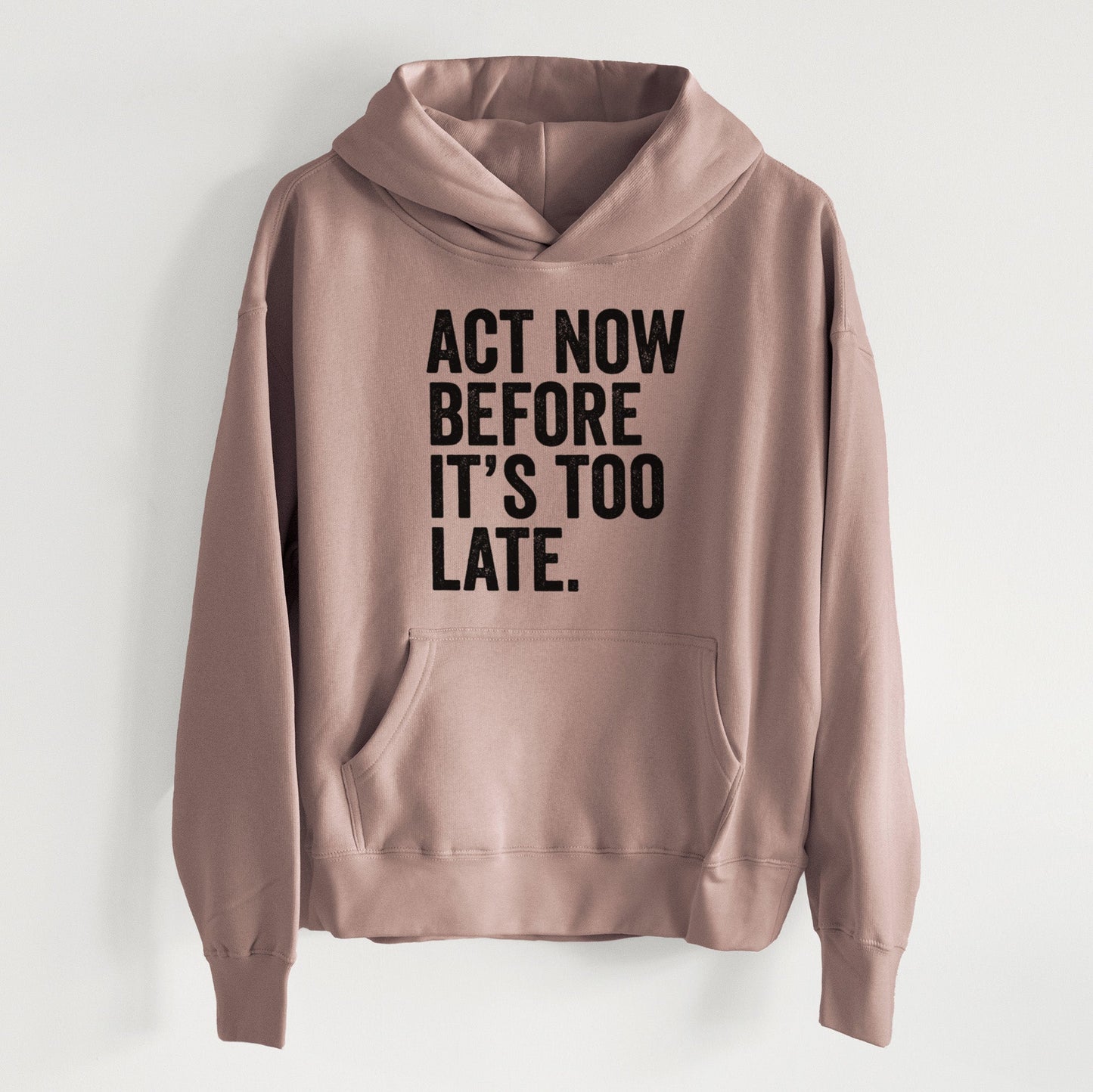 Act Now Before it's Too Late - Women's Heavyweight Relaxed Hoodie