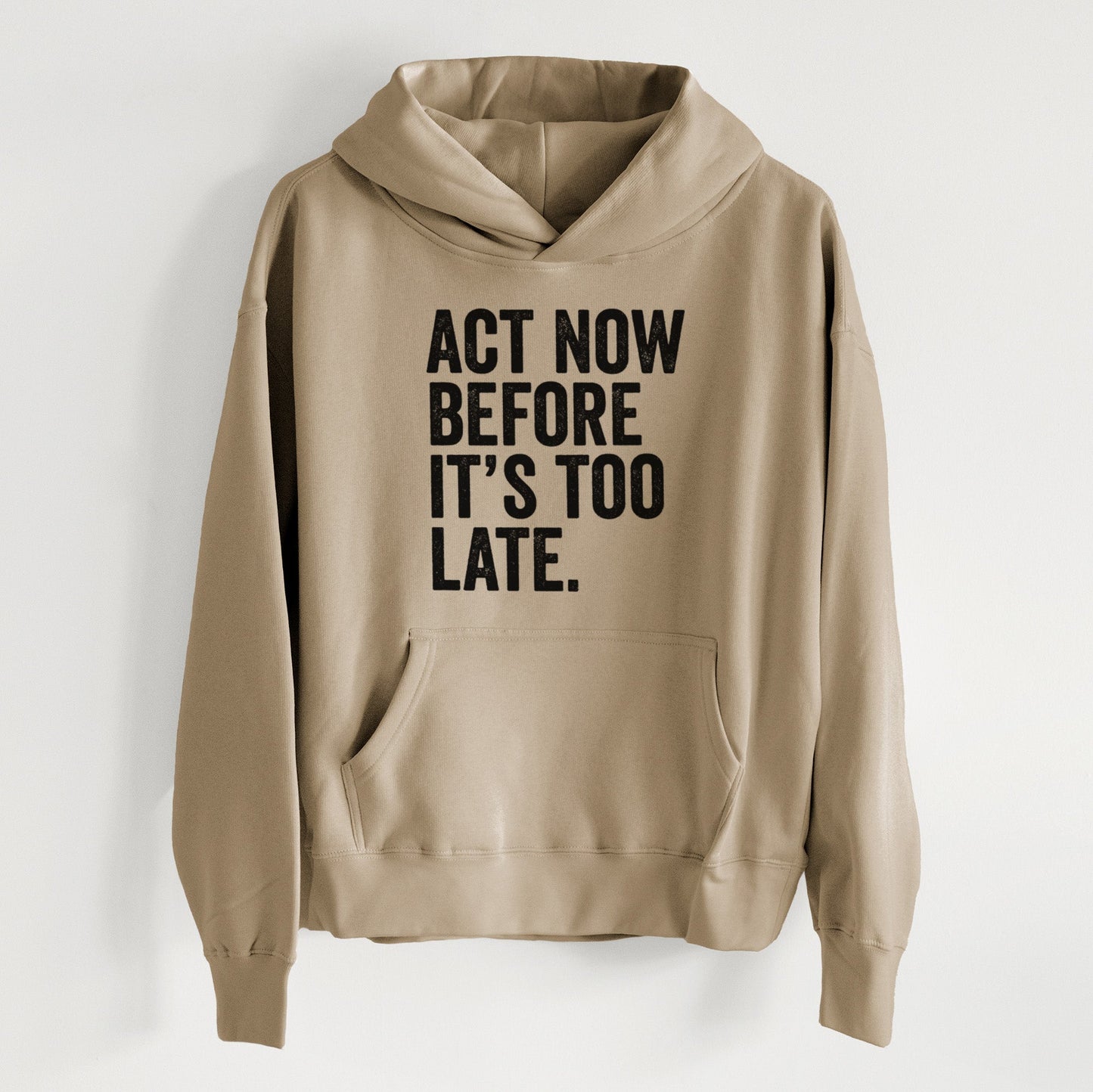 Act Now Before it's Too Late - Women's Heavyweight Relaxed Hoodie
