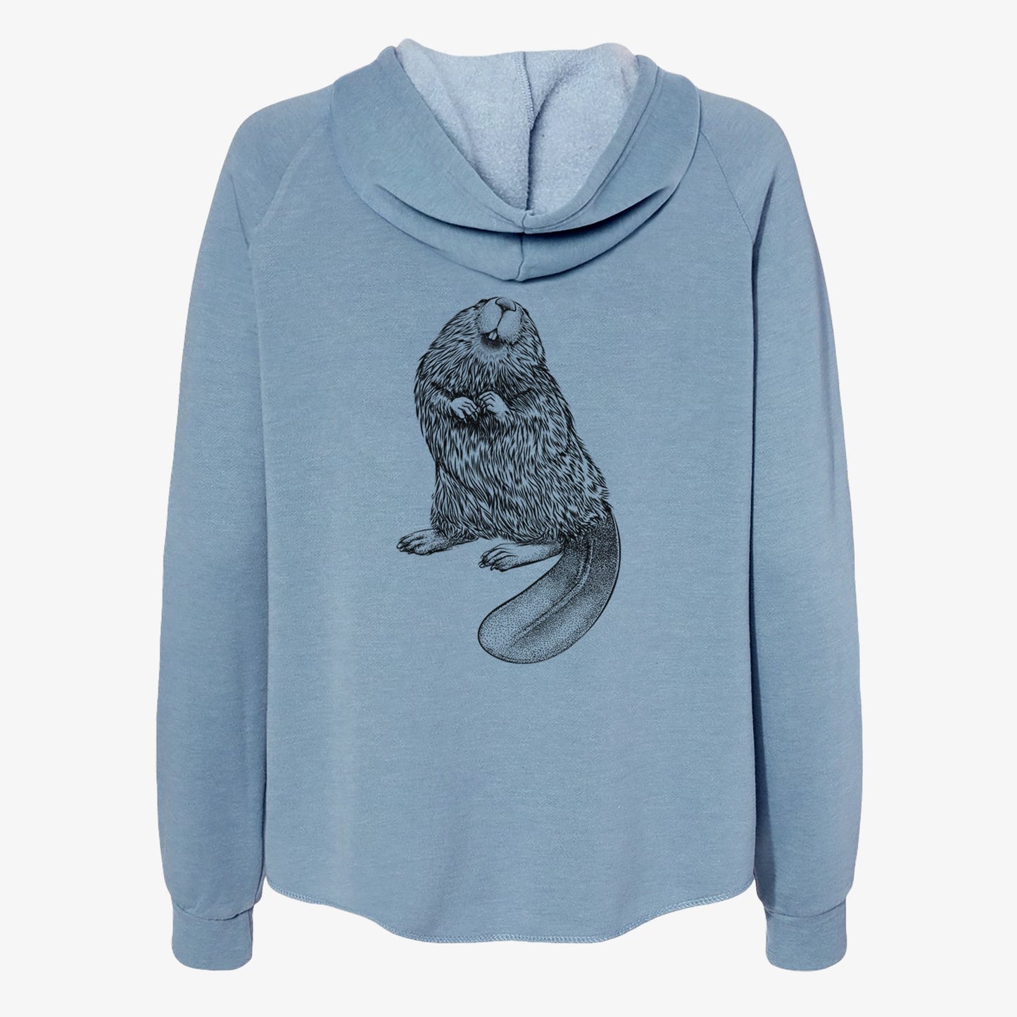 North American Beaver - Castor canadensis - Women's Cali Wave Zip-Up Sweatshirt