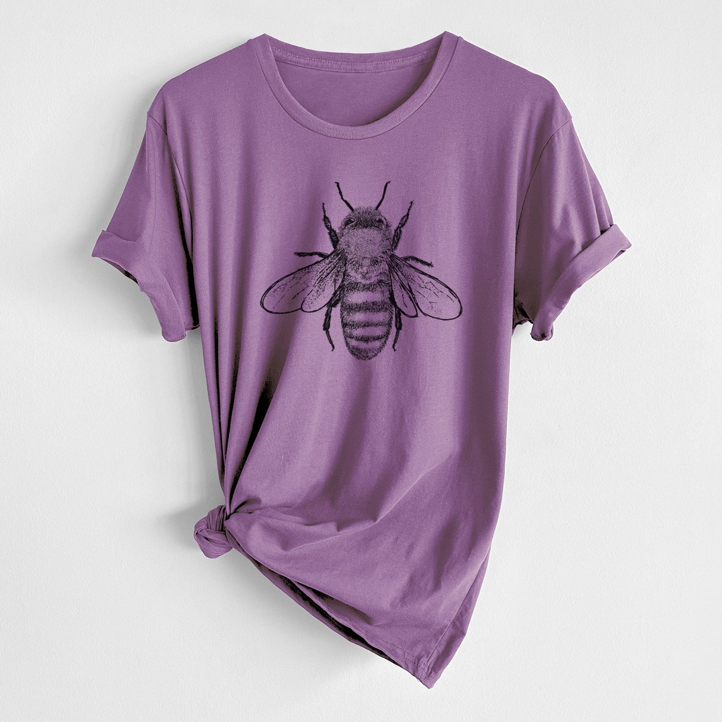 Apis Mellifera - Honey Bee - Unisex Crewneck - Made in USA - 100% Organic Cotton