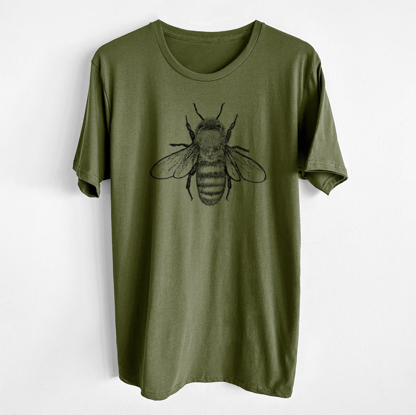 Apis Mellifera - Honey Bee - Unisex Crewneck - Made in USA - 100% Organic Cotton