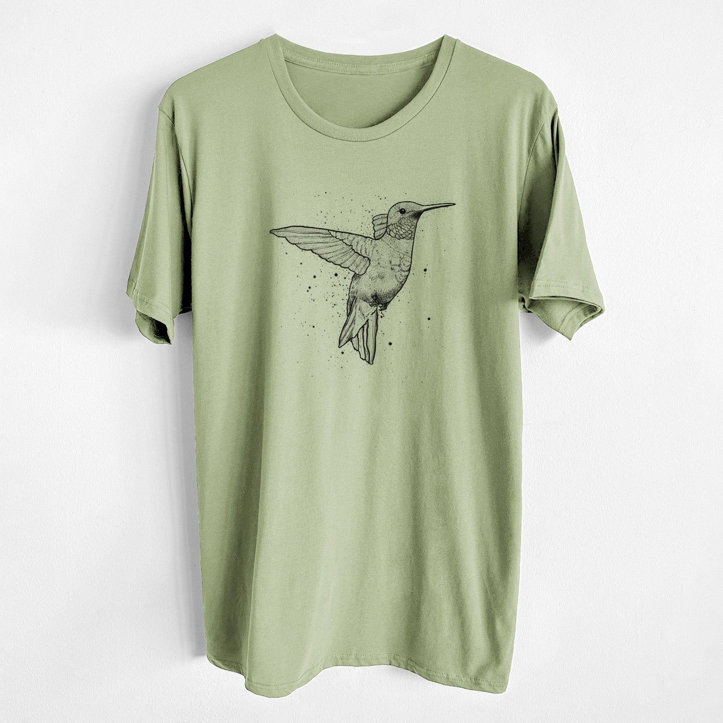 Archilochus Colubris - Ruby-throated Hummingbird - Unisex Crewneck - Made in USA - 100% Organic Cotton