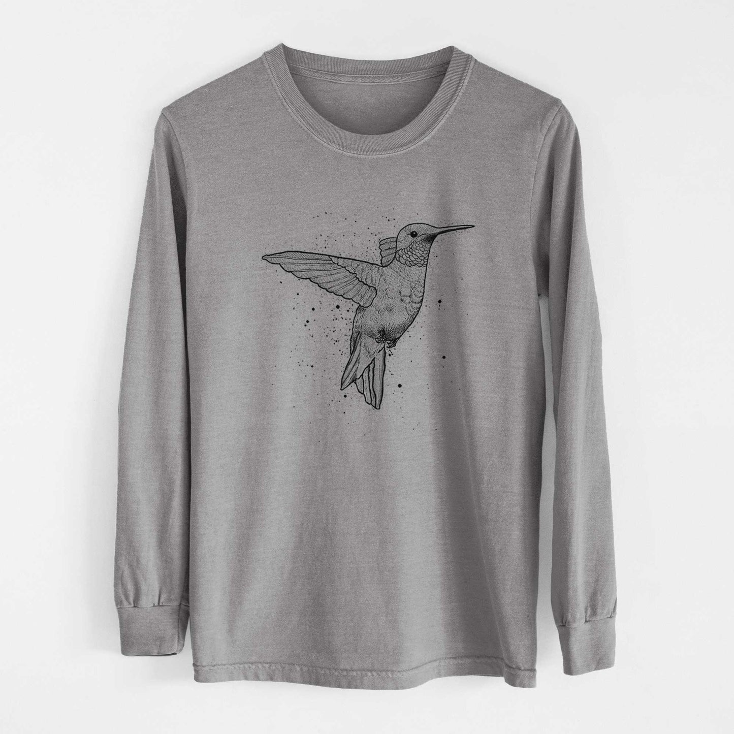 Archilochus Colubris - Ruby-throated Hummingbird - Heavyweight 100% Cotton Long Sleeve