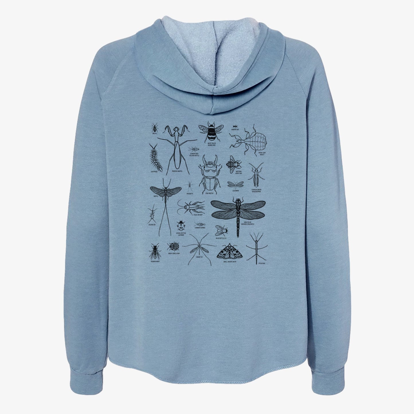 Chart of Arthropods/Insects - Women's Cali Wave Zip-Up Sweatshirt