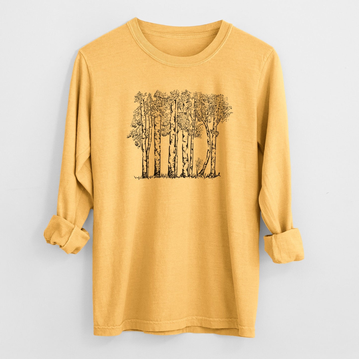 Quaking Aspens - Populus tremuloides - Heavyweight 100% Cotton Long Sleeve