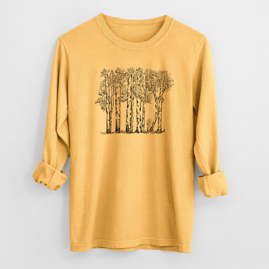 Quaking Aspens - Populus tremuloides - Heavyweight 100% Cotton Long Sleeve
