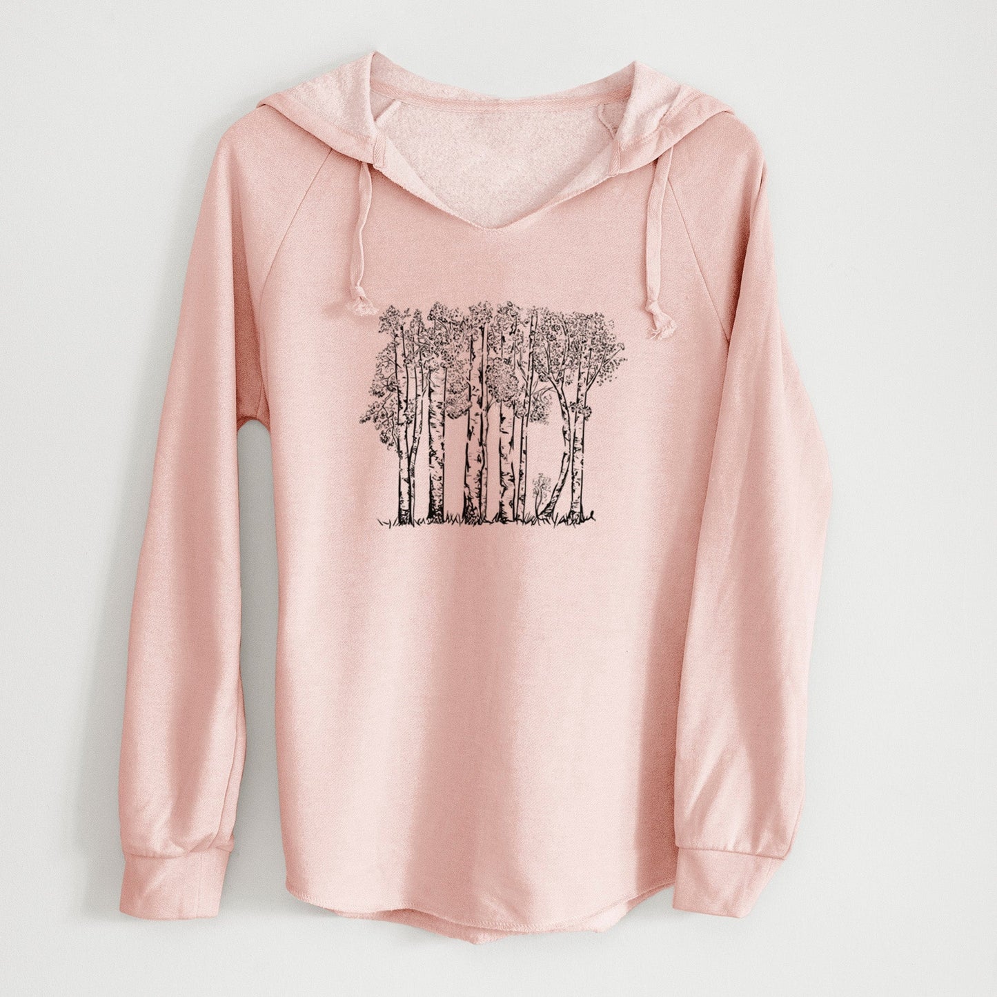 Quaking Aspens - Populus tremuloides - Cali Wave Hooded Sweatshirt