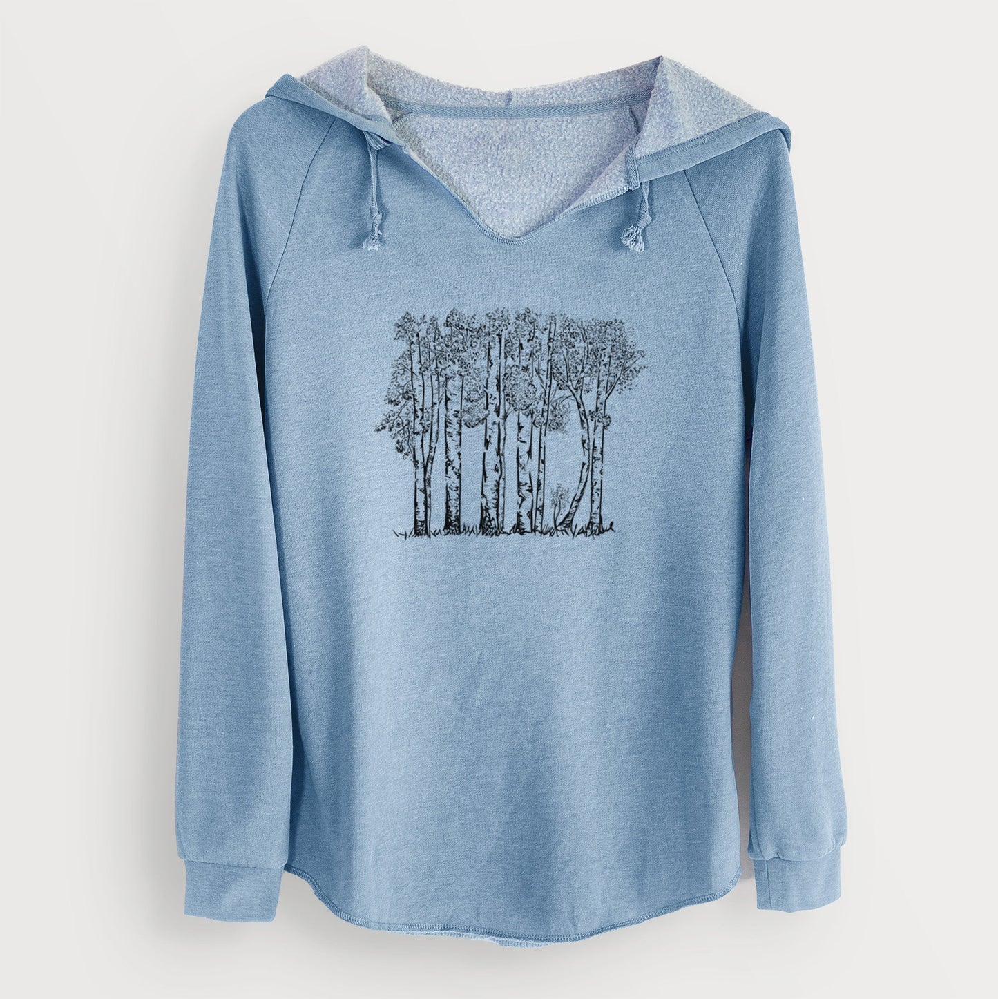 Quaking Aspens - Populus tremuloides - Cali Wave Hooded Sweatshirt