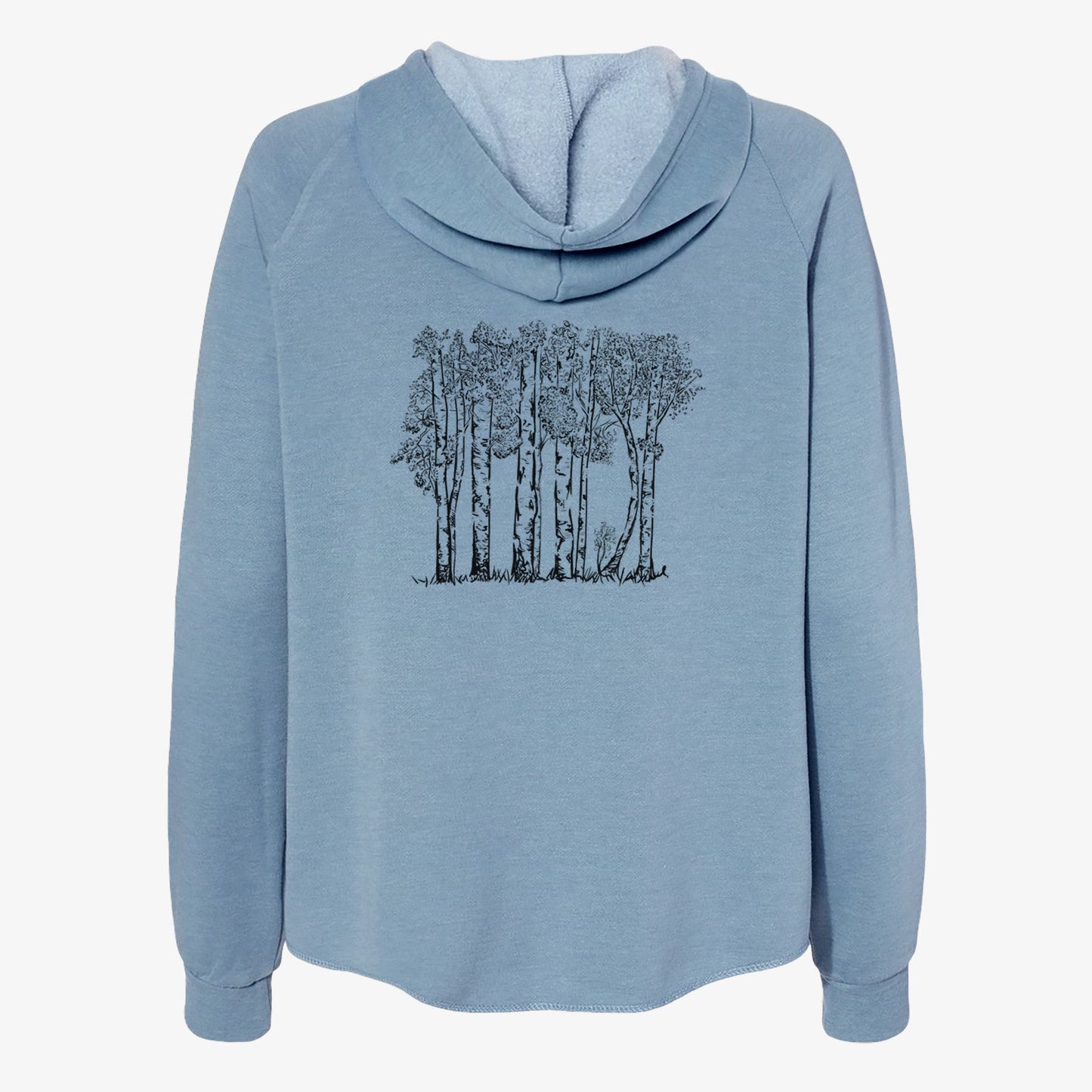 Quaking Aspens - Populus tremuloides - Women's Cali Wave Zip-Up Sweatshirt