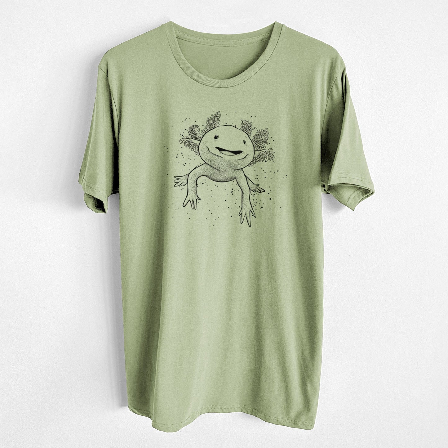 Axolotl - Ambystoma mexicanum - Unisex Crewneck - Made in USA - 100% Organic Cotton