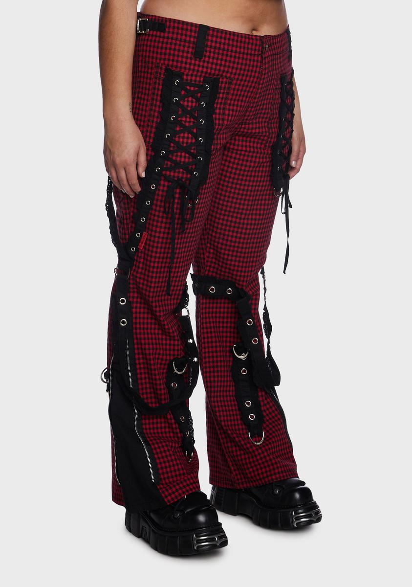 Plus Red Black Bo Peep Dark Street Pants