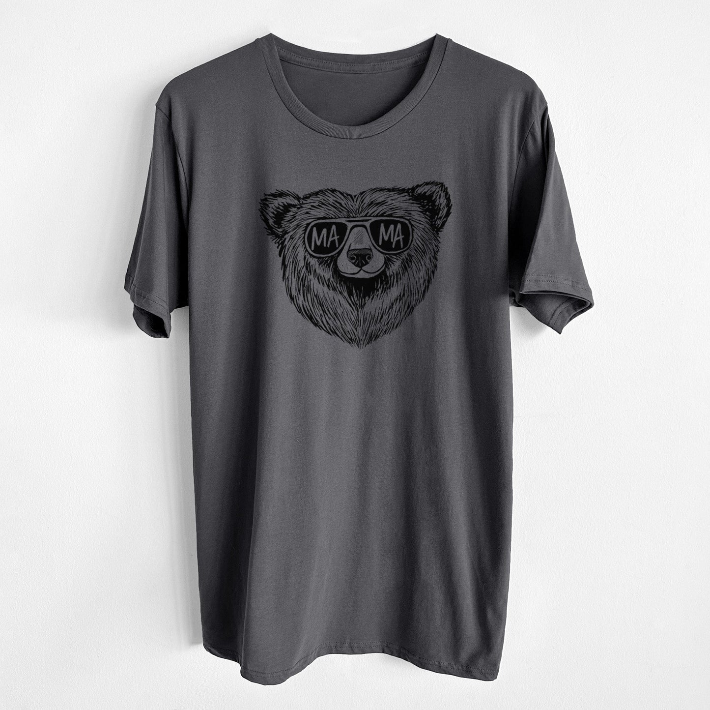 Mama Bear - Mama Glasses - Unisex Crewneck - Made in USA - 100% Organic Cotton
