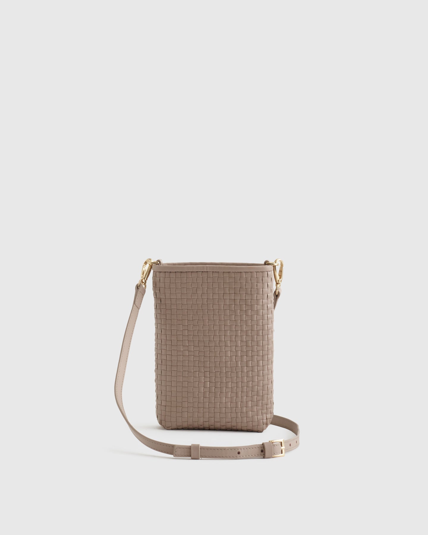 Italian Leather Handwoven Phone Crossbody