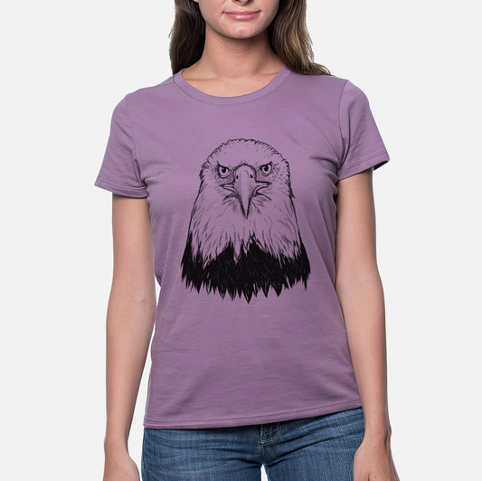 Haliaeetus Leucocephalus - American Bald Eagle - Women's Crewneck - Made in USA - 100% Organic Cotton