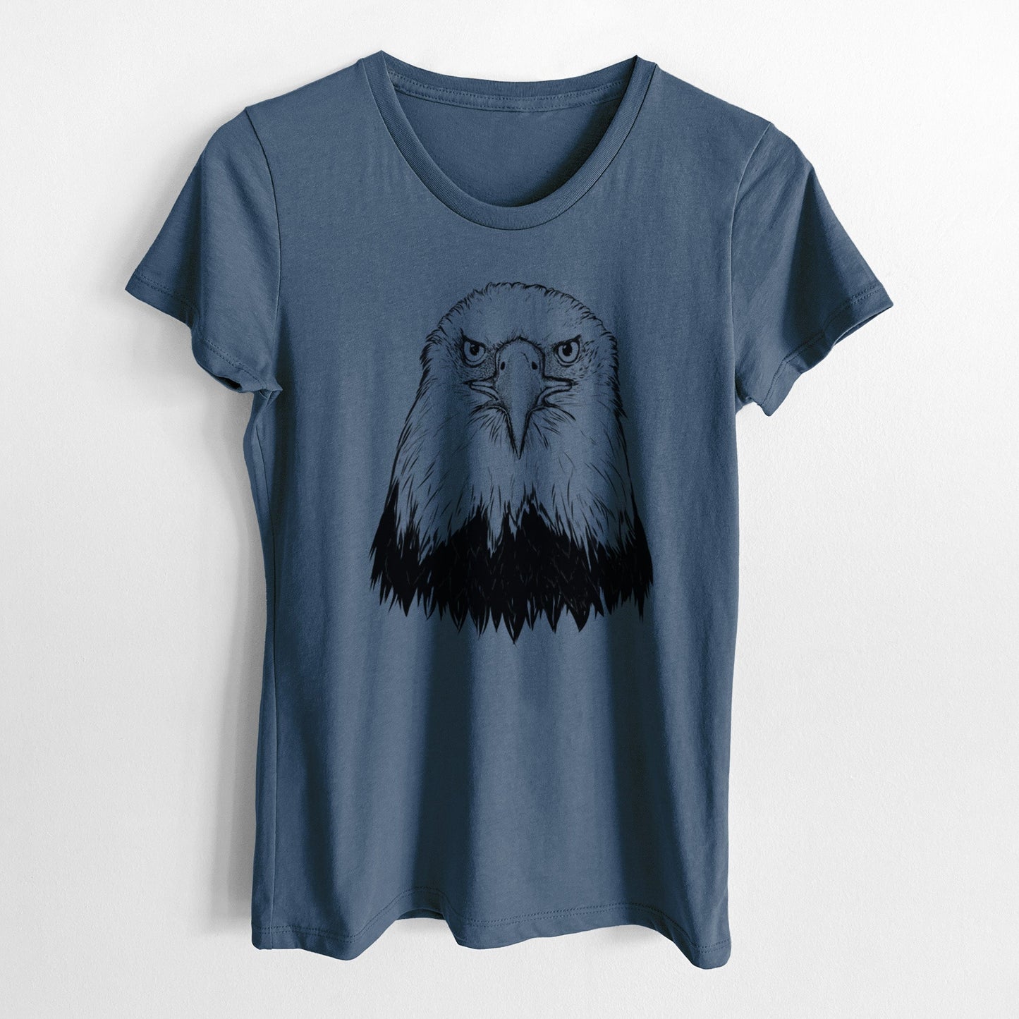 Haliaeetus Leucocephalus - American Bald Eagle - Women's Crewneck - Made in USA - 100% Organic Cotton