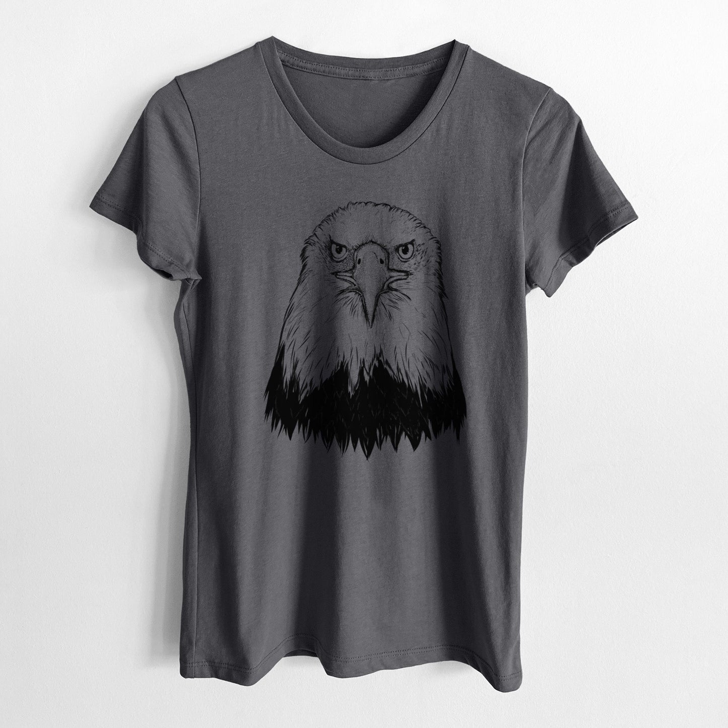 Haliaeetus Leucocephalus - American Bald Eagle - Women's Crewneck - Made in USA - 100% Organic Cotton