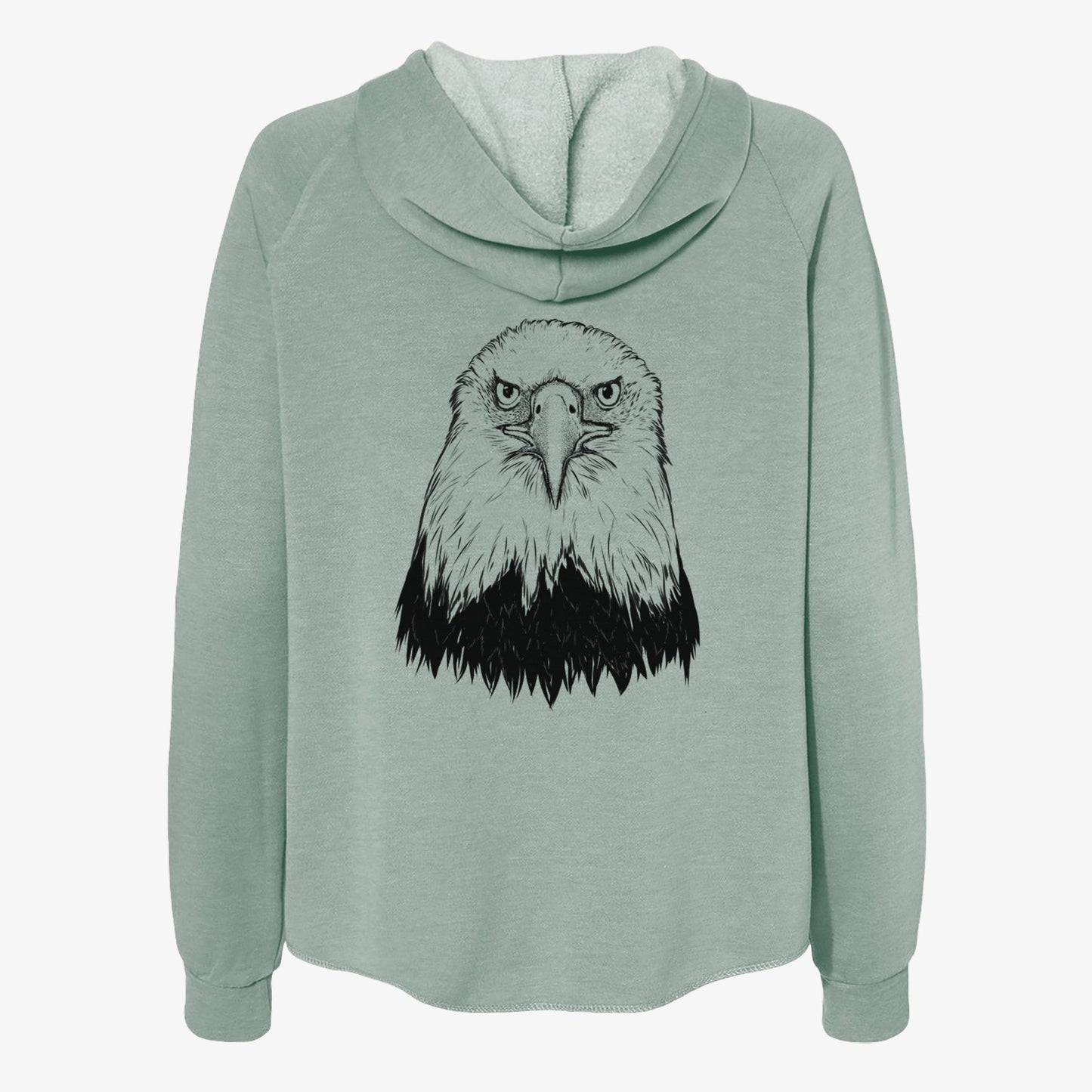 Haliaeetus Leucocephalus - American Bald Eagle - Women's Cali Wave Zip-Up Sweatshirt